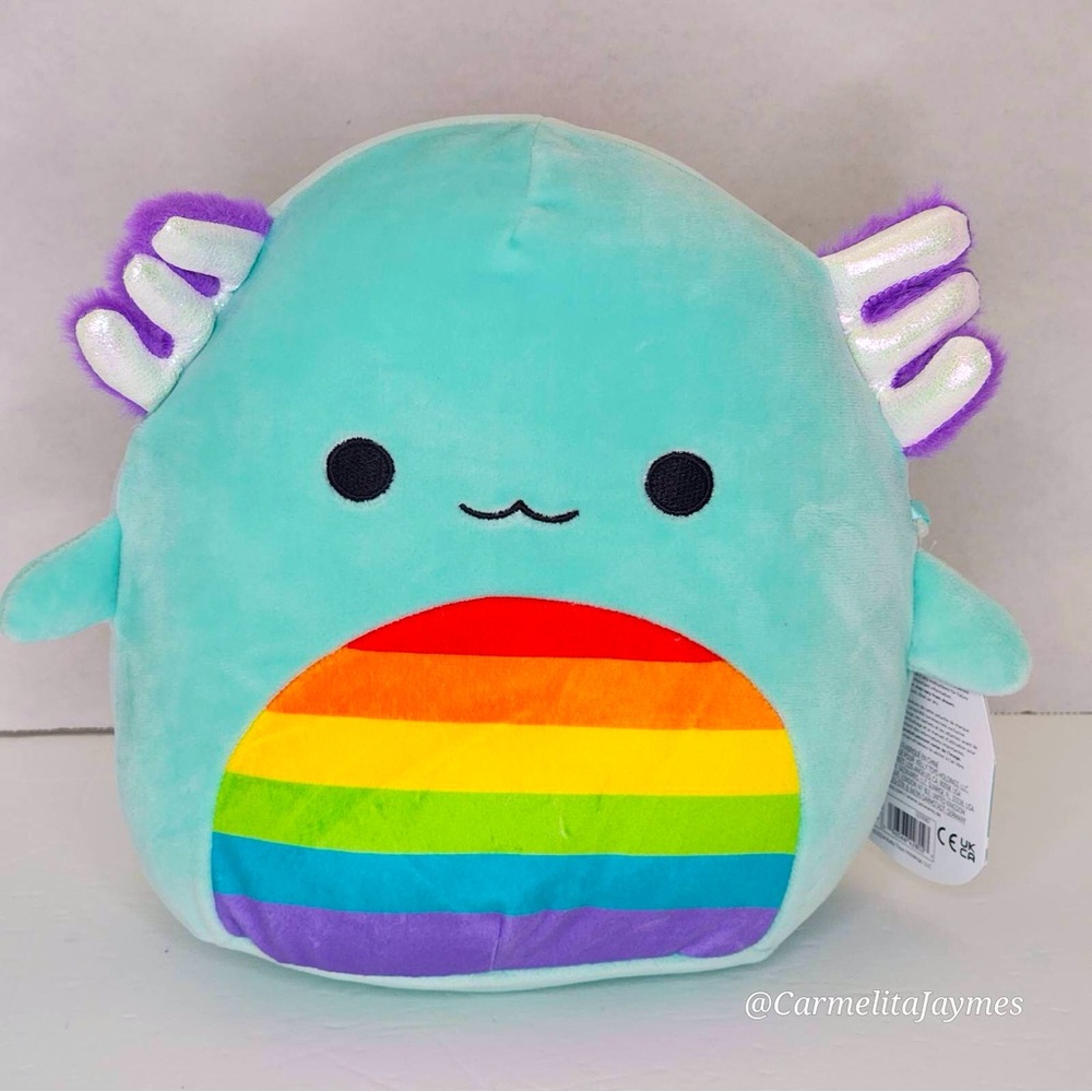 ANASTASIA 🌈🦎 Rainbow Pride Axolotl Original Squishmallow By Kellytoy NWT